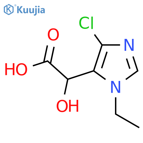2-(4-chloro-1-ethyl-1H-imidazol-5-yl)-2-hydroxyacetic acid structure