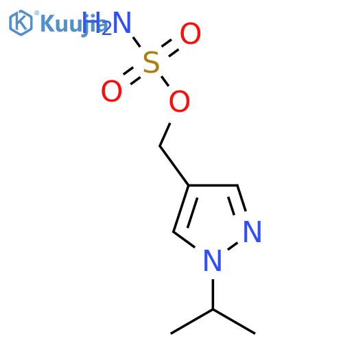 1-(propan-2-yl)-1H-pyrazol-4-ylmethyl sulfamate structure