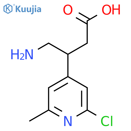 4-amino-3-(2-chloro-6-methylpyridin-4-yl)butanoic acid structure