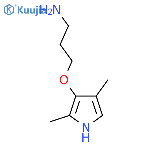 3-(2,4-dimethyl-1H-pyrrol-3-yl)oxypropan-1-amine structure