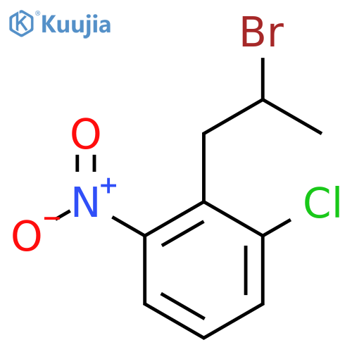 2-(2-bromopropyl)-1-chloro-3-nitrobenzene structure