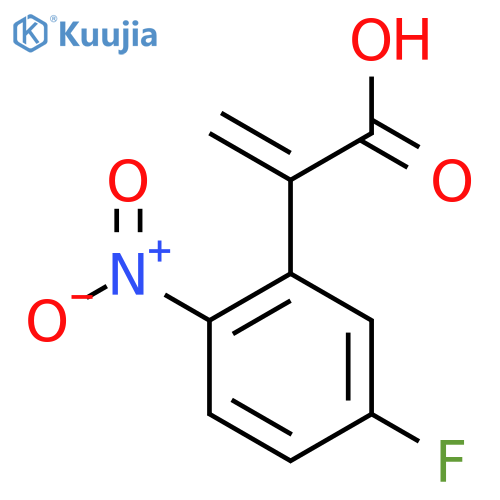 2-(5-Fluoro-2-nitrophenyl)prop-2-enoic acid structure