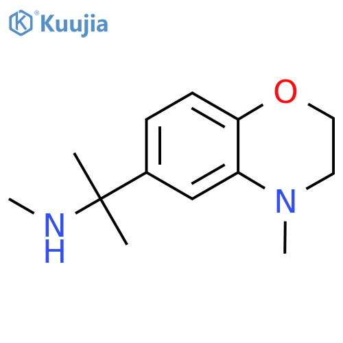 methyl2-(4-methyl-3,4-dihydro-2H-1,4-benzoxazin-6-yl)propan-2-ylamine structure