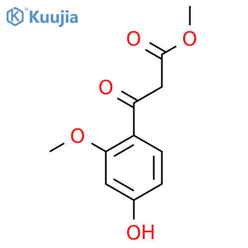 methyl 3-(4-hydroxy-2-methoxyphenyl)-3-oxopropanoate structure