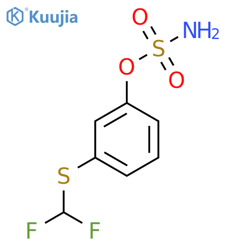 3-(difluoromethyl)sulfanylphenyl sulfamate structure