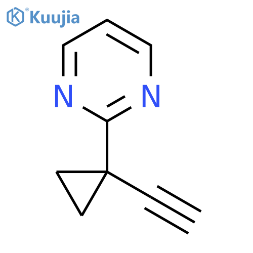 2-(1-ethynylcyclopropyl)pyrimidine structure