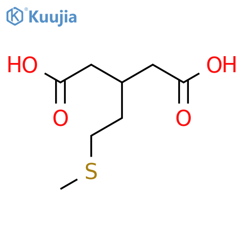 3-2-(methylsulfanyl)ethylpentanedioic acid structure
