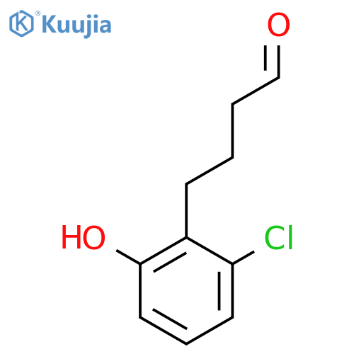 4-(2-chloro-6-hydroxyphenyl)butanal structure