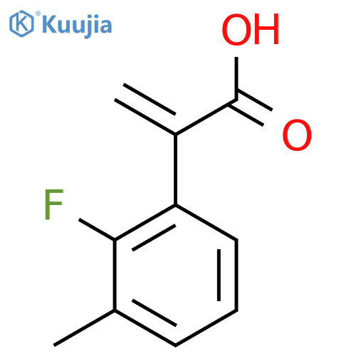 2-(2-fluoro-3-methylphenyl)prop-2-enoic acid structure