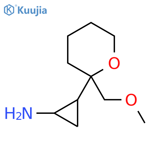 2-2-(methoxymethyl)oxan-2-ylcyclopropan-1-amine structure