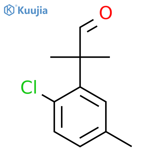 2-(2-chloro-5-methylphenyl)-2-methylpropanal structure