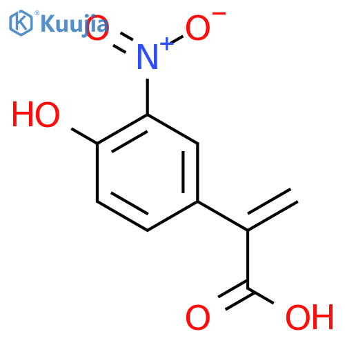 2-(4-hydroxy-3-nitrophenyl)prop-2-enoic acid structure