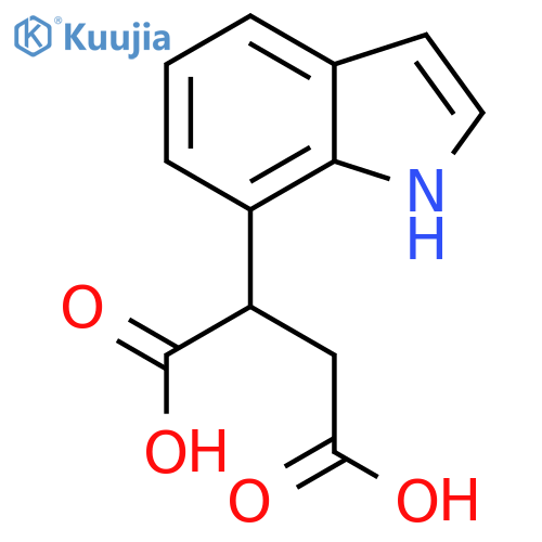 2-(1H-indol-7-yl)butanedioic acid structure