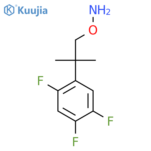 O-2-methyl-2-(2,4,5-trifluorophenyl)propylhydroxylamine structure