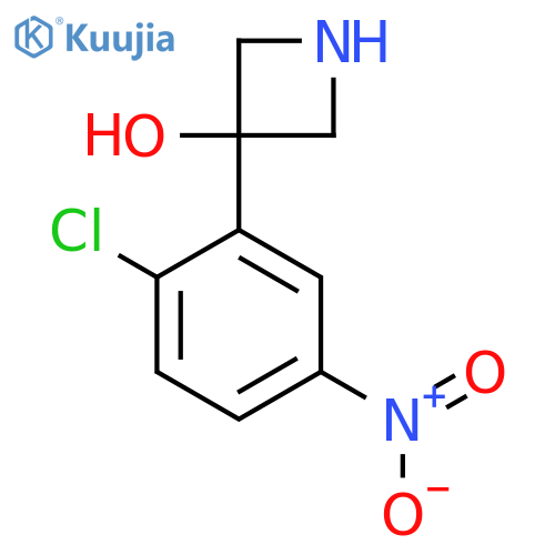 3-(2-chloro-5-nitrophenyl)azetidin-3-ol structure