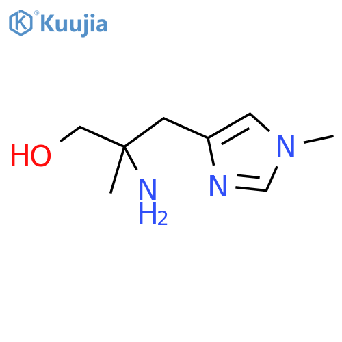 2-amino-2-methyl-3-(1-methyl-1H-imidazol-4-yl)propan-1-ol structure
