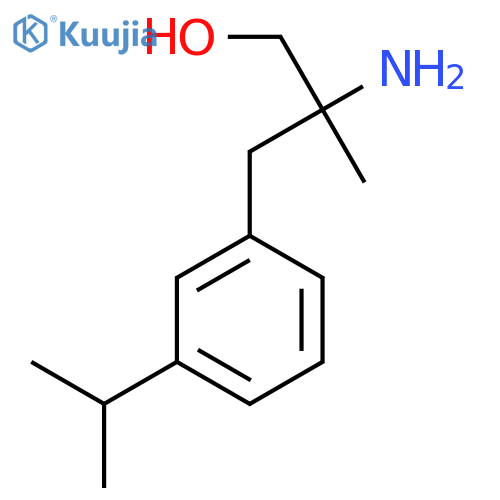 2-amino-2-methyl-3-3-(propan-2-yl)phenylpropan-1-ol structure