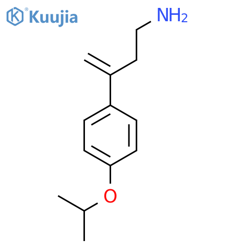 3-4-(propan-2-yloxy)phenylbut-3-en-1-amine structure