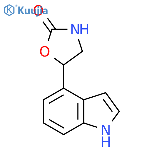 5-(1H-indol-4-yl)-1,3-oxazolidin-2-one structure