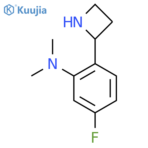 2-(azetidin-2-yl)-5-fluoro-N,N-dimethylaniline structure