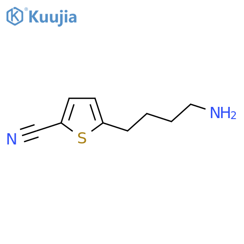 5-(4-aminobutyl)thiophene-2-carbonitrile structure