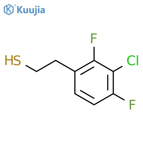 2-(3-chloro-2,4-difluorophenyl)ethane-1-thiol structure