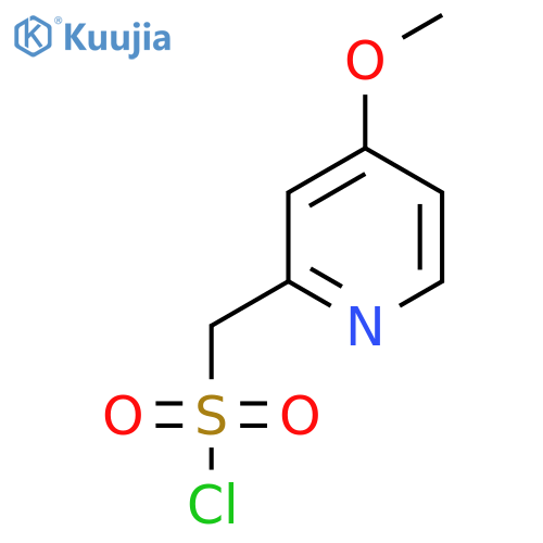 (4-methoxypyridin-2-yl)methanesulfonyl chloride structure