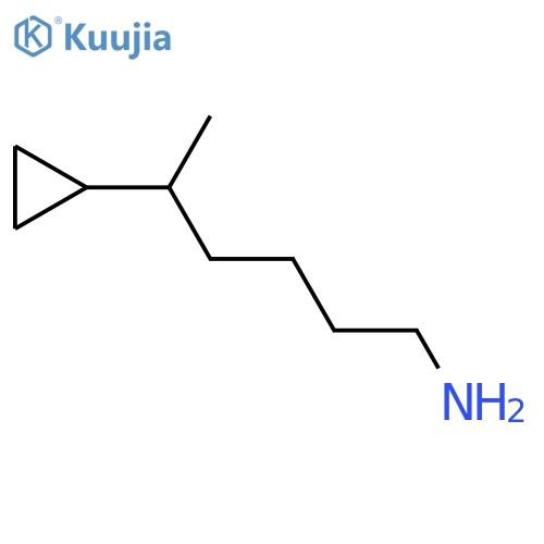 5-cyclopropylhexan-1-amine structure