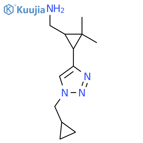 {3-1-(cyclopropylmethyl)-1H-1,2,3-triazol-4-yl-2,2-dimethylcyclopropyl}methanamine structure