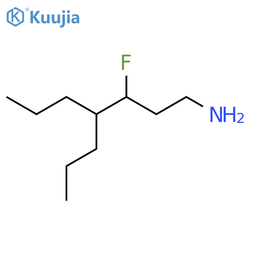 3-fluoro-4-propylheptan-1-amine structure