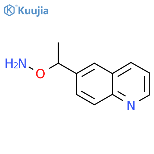 O-1-(quinolin-6-yl)ethylhydroxylamine structure
