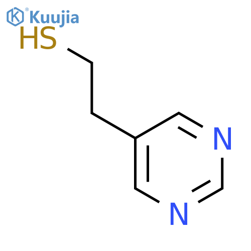 2-(pyrimidin-5-yl)ethane-1-thiol structure