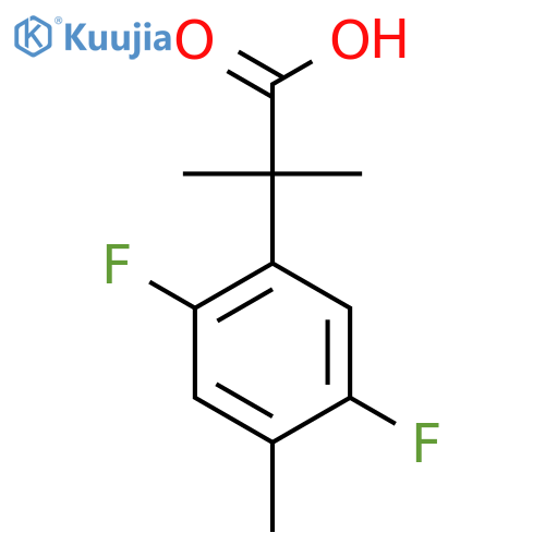 2-(2,5-difluoro-4-methylphenyl)-2-methylpropanoic acid structure