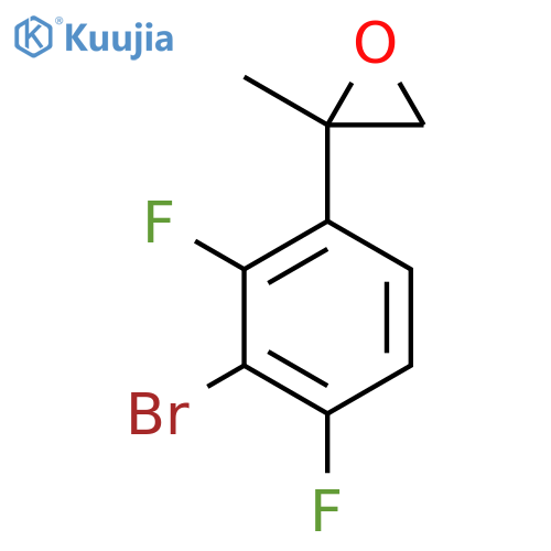 2-(3-bromo-2,4-difluorophenyl)-2-methyloxirane structure