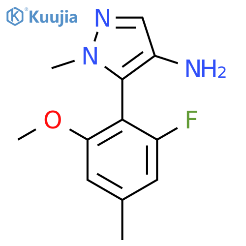 5-(2-fluoro-6-methoxy-4-methylphenyl)-1-methyl-1H-pyrazol-4-amine structure