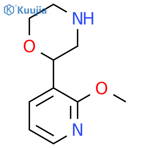2-(2-methoxypyridin-3-yl)morpholine structure