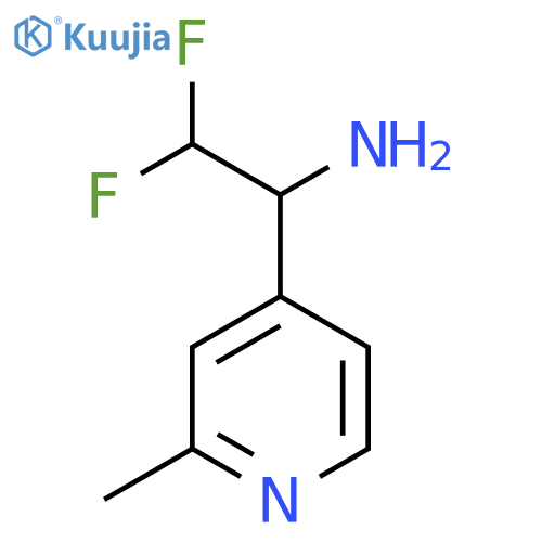 2,2-difluoro-1-(2-methylpyridin-4-yl)ethan-1-amine structure