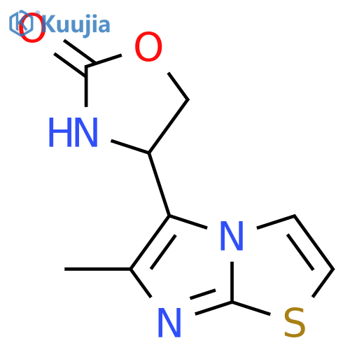 4-{6-methylimidazo2,1-b1,3thiazol-5-yl}-1,3-oxazolidin-2-one structure
