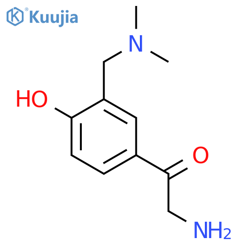 2-amino-1-{3-(dimethylamino)methyl-4-hydroxyphenyl}ethan-1-one structure