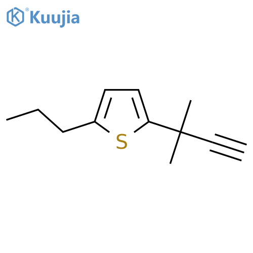 2-(2-methylbut-3-yn-2-yl)-5-propylthiophene structure