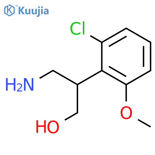 3-amino-2-(2-chloro-6-methoxyphenyl)propan-1-ol structure