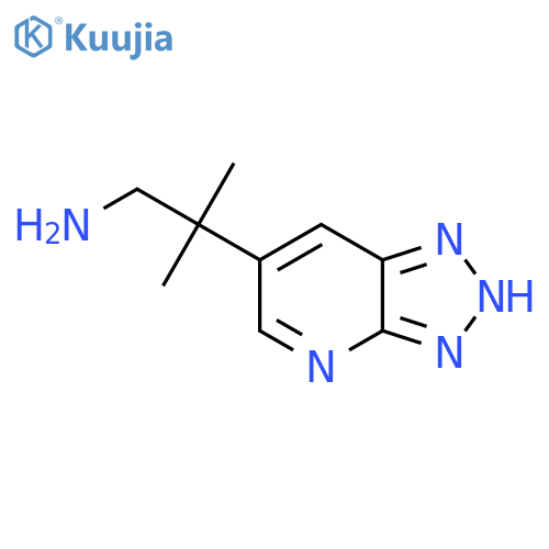 2-methyl-2-{3H-1,2,3triazolo4,5-bpyridin-6-yl}propan-1-amine structure