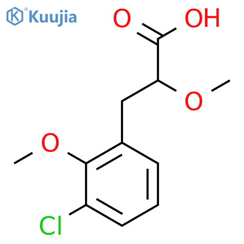 3-(3-chloro-2-methoxyphenyl)-2-methoxypropanoic acid structure