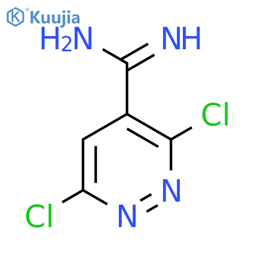 3,6-dichloropyridazine-4-carboximidamide structure