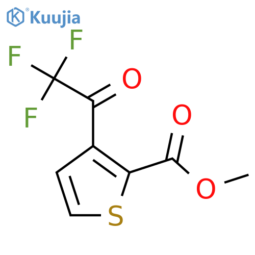 Methyl 3-(trifluoroacetyl)thiophene-2-carboxylate structure
