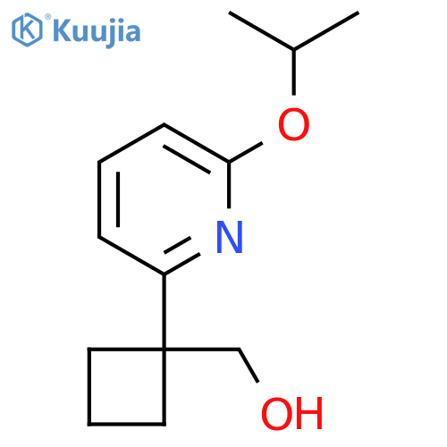 {1-6-(propan-2-yloxy)pyridin-2-ylcyclobutyl}methanol structure