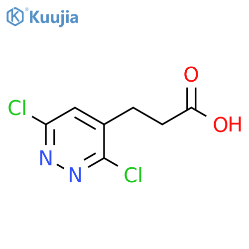 3-(3,6-dichloropyridazin-4-yl)propanoic acid structure