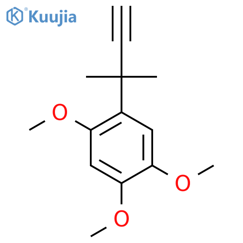 1,2,4-trimethoxy-5-(2-methylbut-3-yn-2-yl)benzene structure