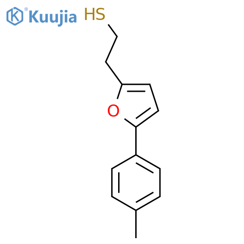 2-5-(4-methylphenyl)furan-2-ylethane-1-thiol structure