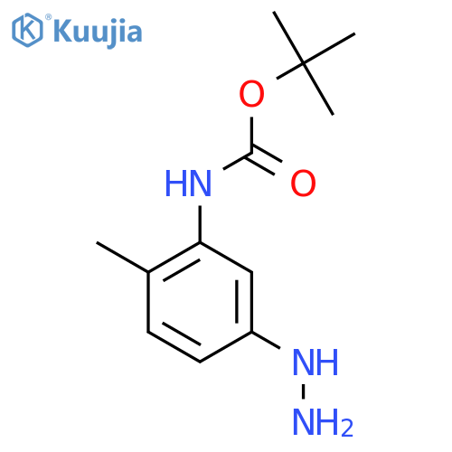 tert-butyl N-(5-hydrazinyl-2-methylphenyl)carbamate structure